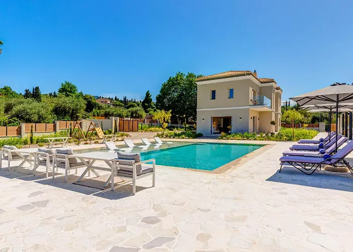 וילה Luxury Rika Corfu- 5 Bedrooms With Pool *